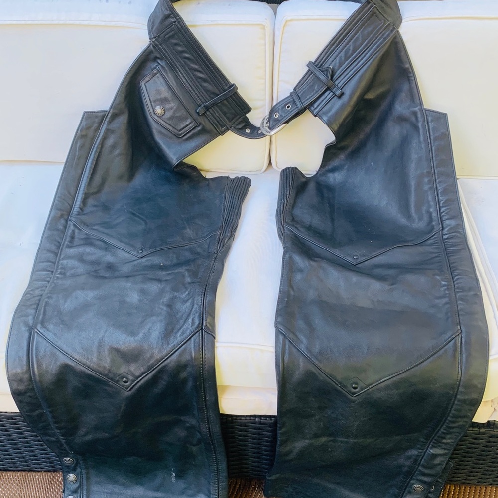 Harley Davidson Leather Motorcycle Chaps